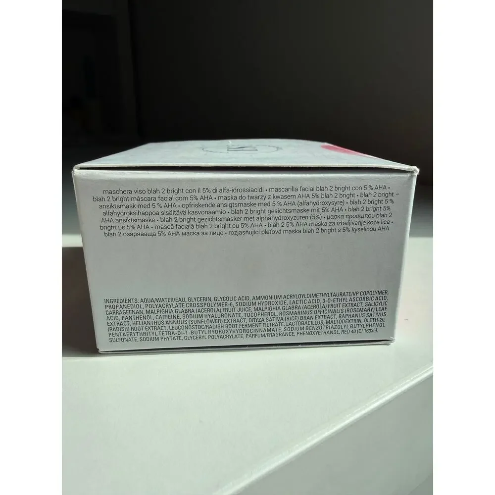 $39 New Fenty Skin Cherry Dub Blah 2 Bright 5% AHA Face Mask 75mL